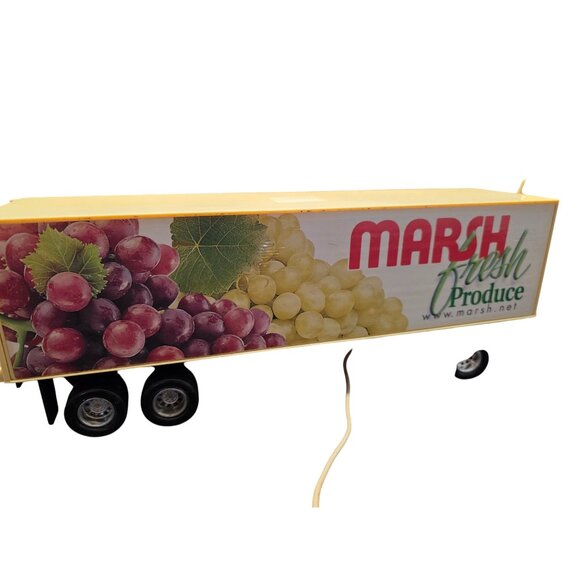Vintage RC Marsh Supermarket Indiana 18 Wheeler Delivery Semi Truck Tractor Trai - Picture 6 of 9